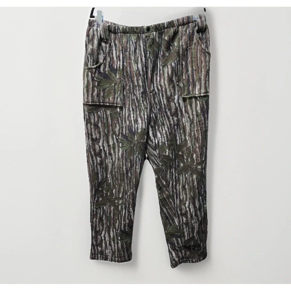 World Famous Sports Large Javket & Pants Fleece Camo Set Made In The USA Hunting